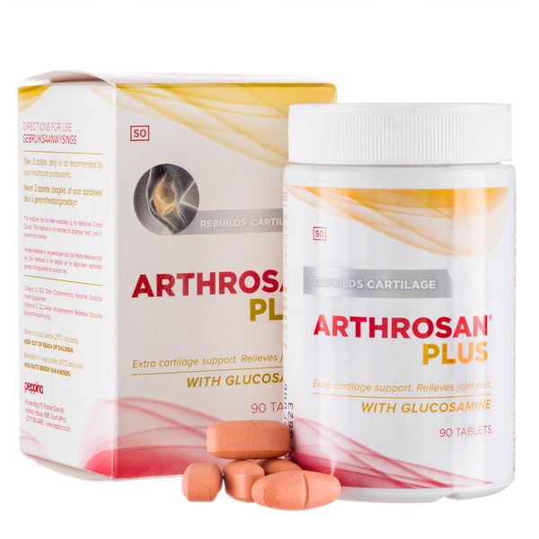 Arthrosan - Plus Extra Cartilage Support with Glucosamine - 90 Tablets