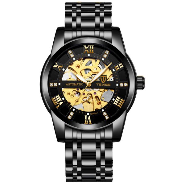 ZELTRYN Men's Watch with Large Luminous Skeleton Dial