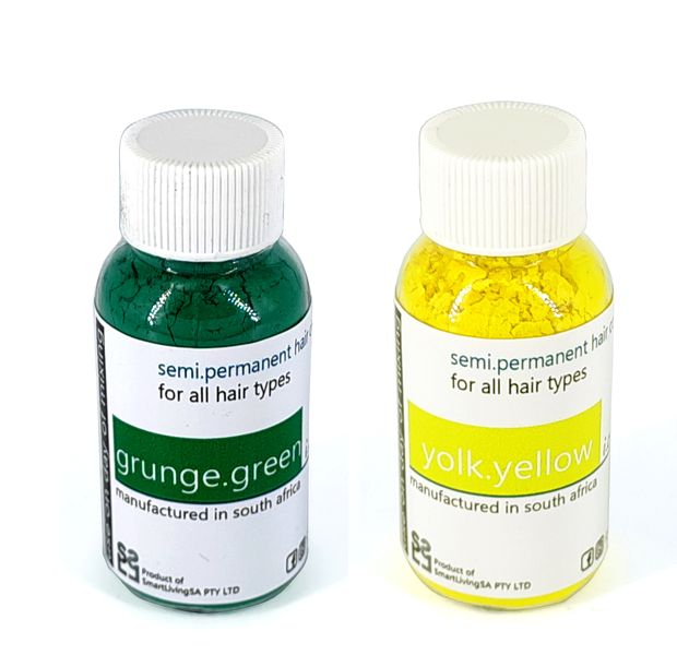 i.colour.me - Semi-Permanent Hair Colour Powder Combo - grunge.green&amp;yellow