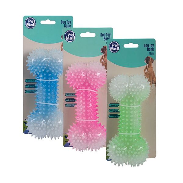 Bulk Pack x 4 Pet Dog Toy Bone Teeth Cleaner 16cm