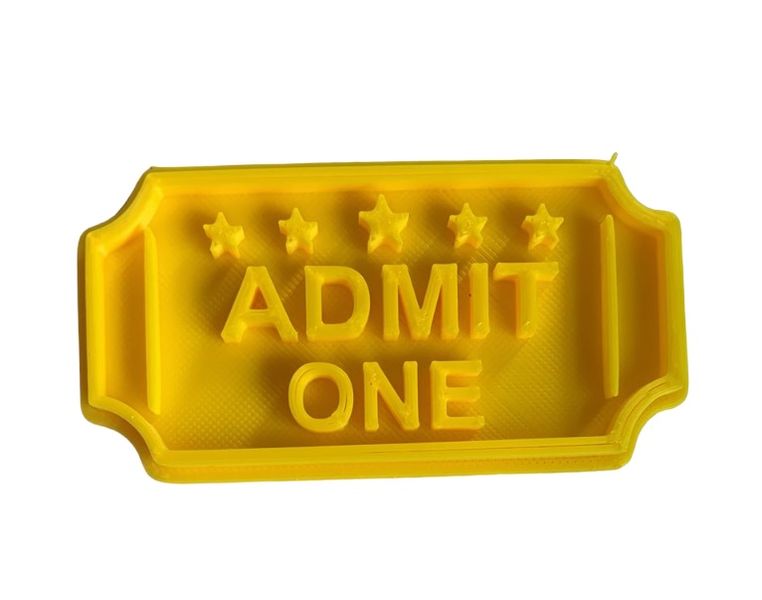 Hubbe Cookie Cutter - Admit One Ticket