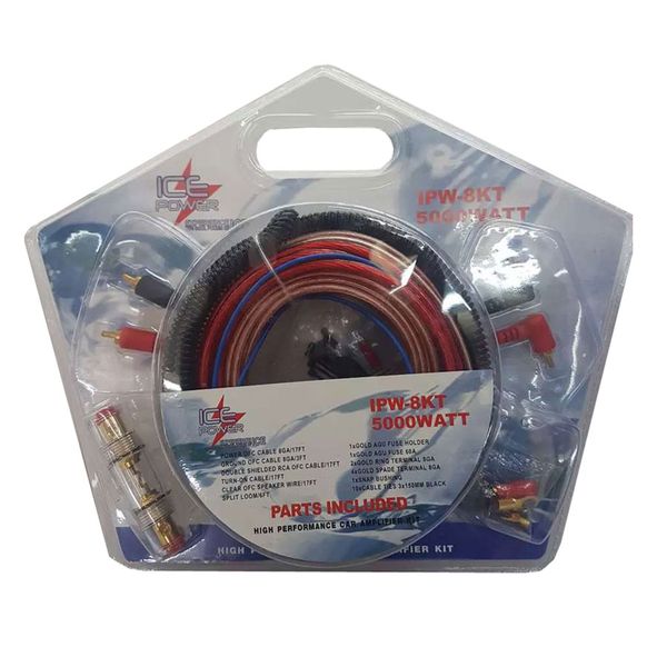 Ice Power 8 Gauge Audio Wiring Kit