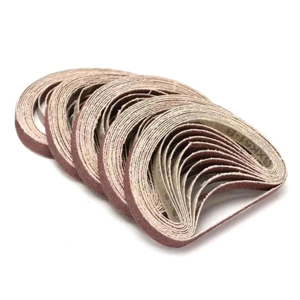 50 Pcs Sanding Belts 330x10Mm Sander File Tools Compatible with Universal