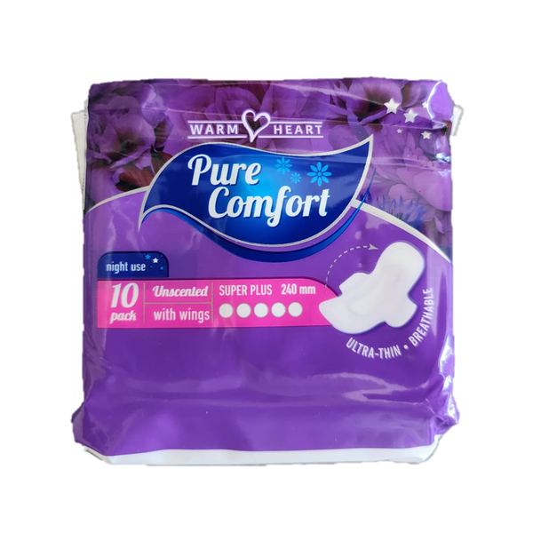 Warm Heart Pure Comfort Ultra-Thin Pads 5 x 10 Pack