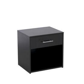 Hazlo Nightstand Side Table Pedestal With Drawer - Wenge | Buy Online ...