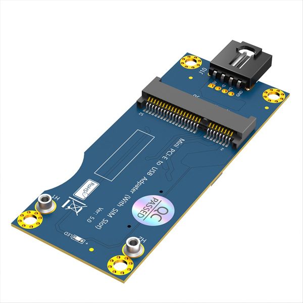 Mini Pci-E To Usb Adapter with Sim Card Slot for Wwan/Lte Module
