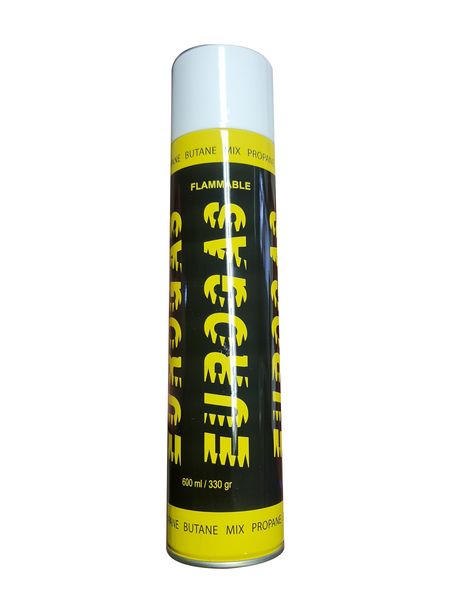 Eurogas Propane Butane Mix 660ml / 330g - Black/Yellow - 8 Pack