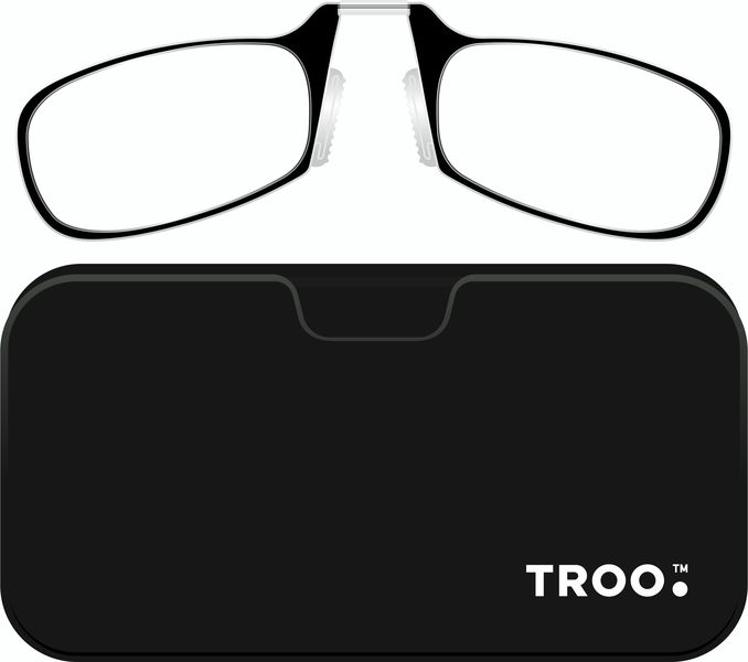 TROO ONTHEGO Armless Bendable Reading Glasses-With Smartphone Compact Pod