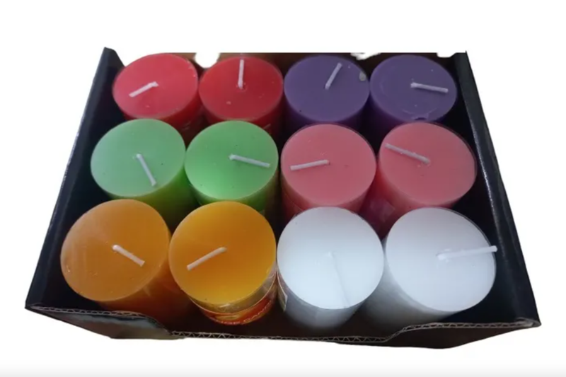 Aroma Pillar Candles- 12pcs