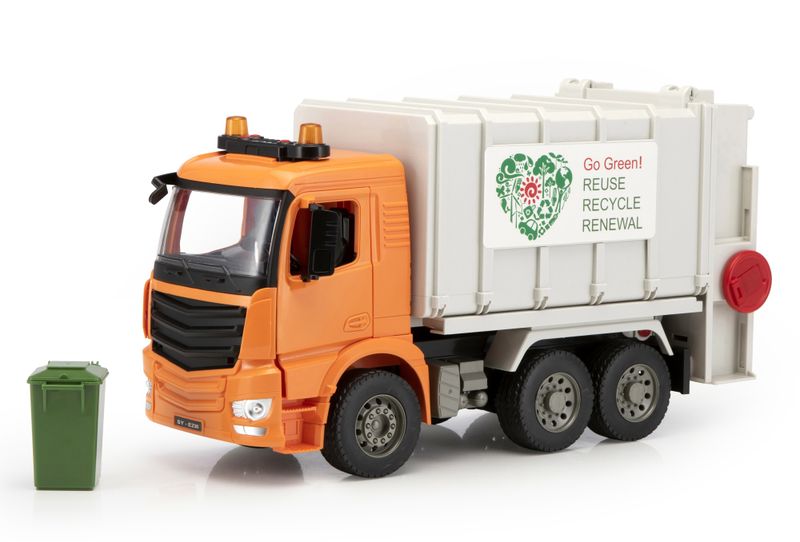 Double Eagle 1/20 Garbage Truck with Light &amp; Sound - 39cm Long