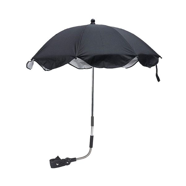 Baby Stroller Umbrella Silver Glue Waterproof and UV-proof Sunshade