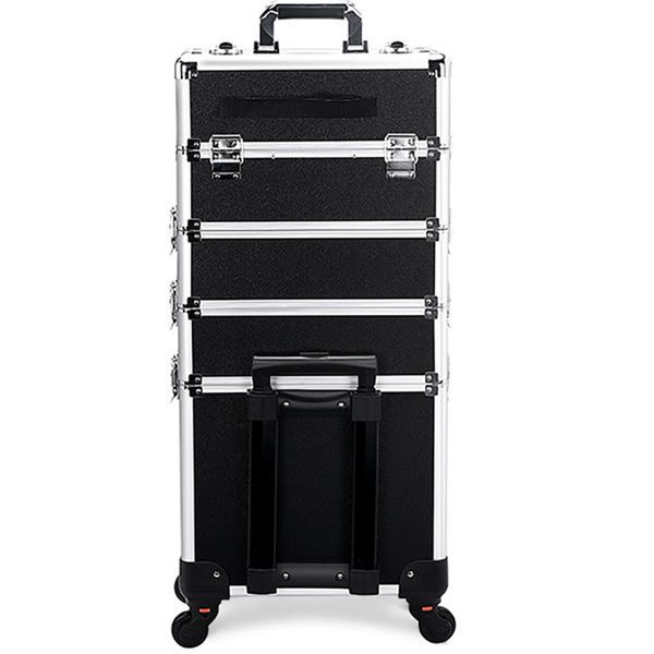 5 Tier Rolling Makeup Case,Train Case,Makeup Travel Case,Cosmetology Case