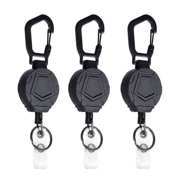 Retractable Keychain Heavy Duty,Heavy Duty Carabiner Badge Holder