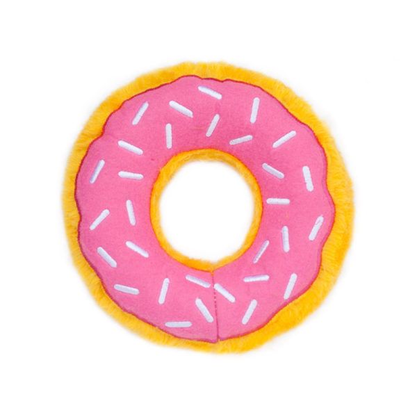 ZippyPaws TPR Rubber ZippyTuff Donutz - Strawberry