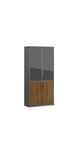 2-door Bookcase Filing Cabinet