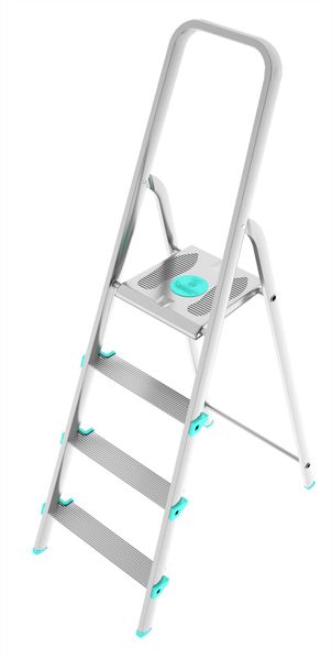 Colombo 48cm 4-Step Anti-Slippery Rubber Feet Alumium Ladder - Libellula