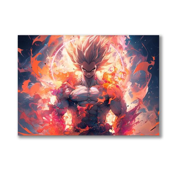 Canvas Wall Art: Dragon Ball Z - Inferno Ascension Canvas Print
