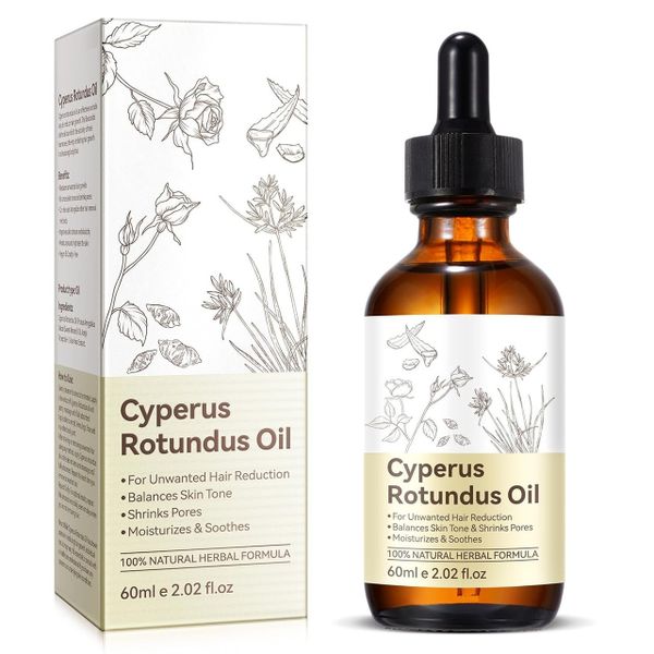 Cyperus Rotundus Oil-Natural Herbal Formula for Hair Reduction &amp; Skin Care
