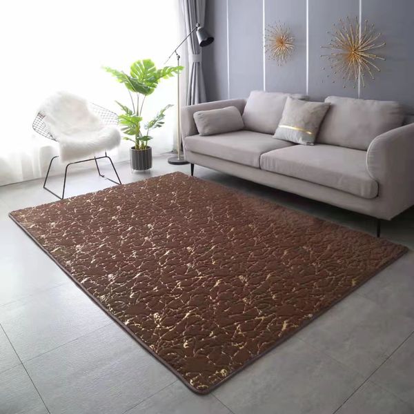 Dream World Marble Design Carpet - Brown