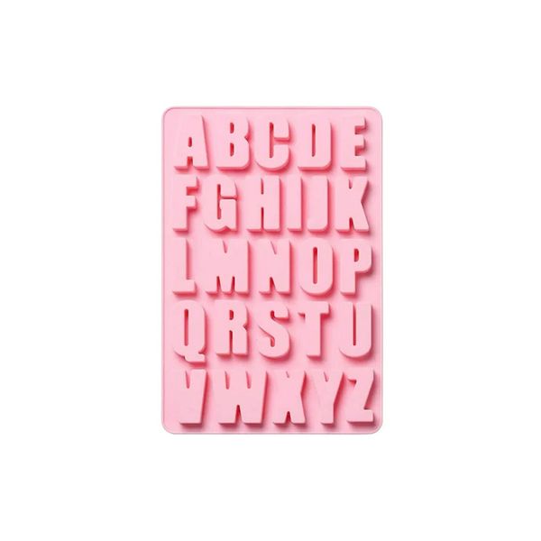 Trocraft Large Silicone Alphabet Mould Pink