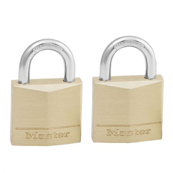Mackie - Master Pad Lock Brass 2Pack 30mm Keyd Alike