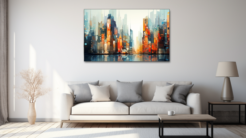 Canvas Wall Art -Cityscape Abstraction - HD0306