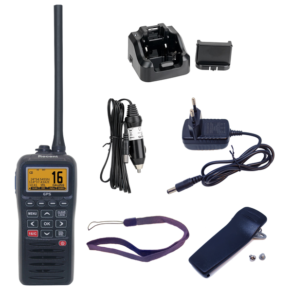 Recent RS-38M Handheld Marine VHF Radio with DSC and GPS