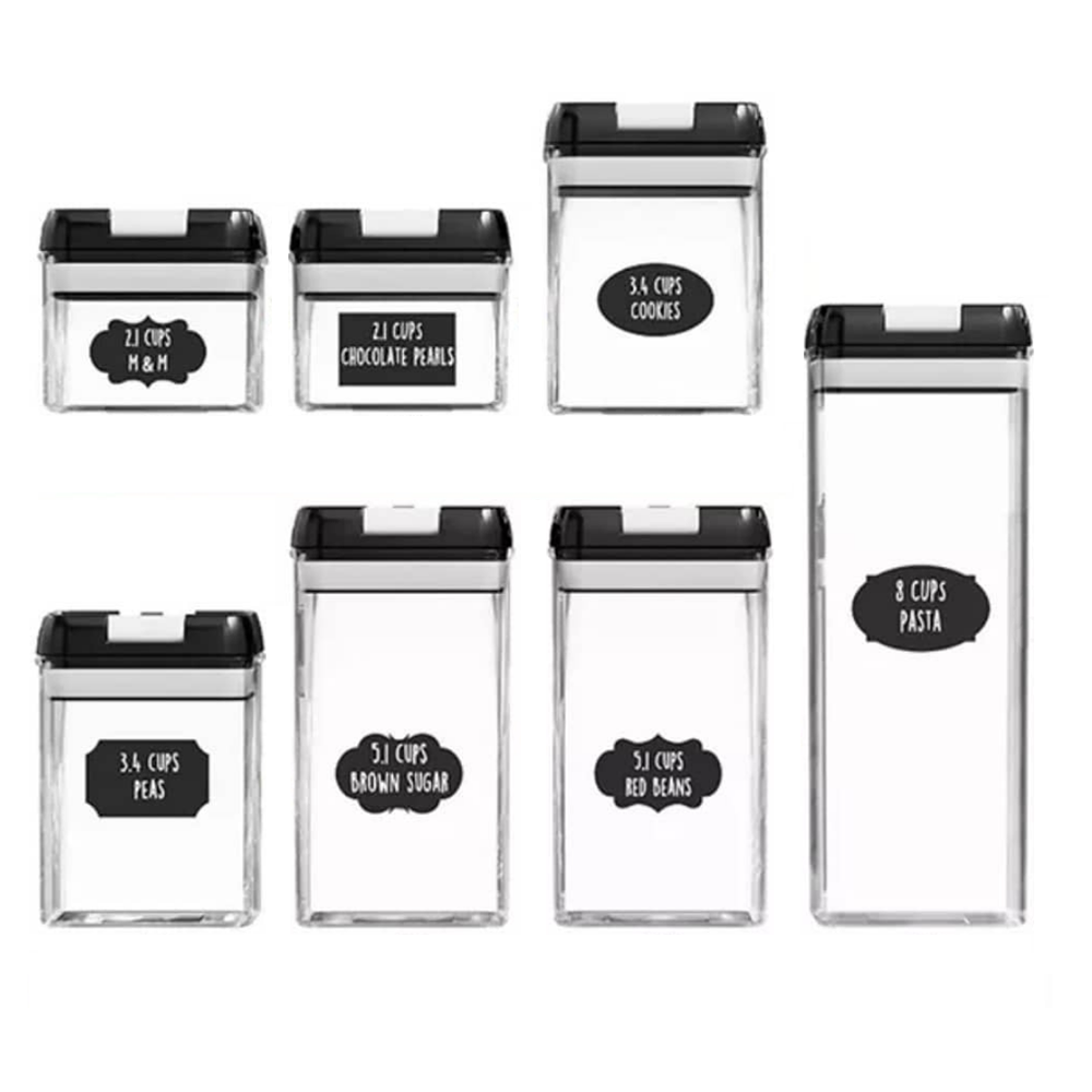 Acrylic Canisters 7 Pack Shop Today. Get it Tomorrow!