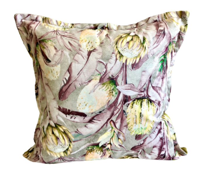 True Radiance Protea Scatter Cushion 60 x 60cm - Green