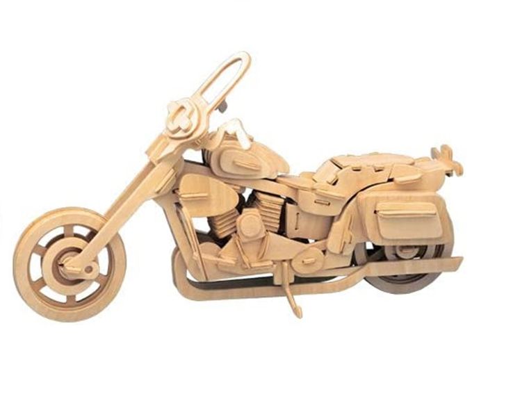 Harley Davidson Motorcycle Motorbike Bike 3D Puzzle Wooden 3D Model