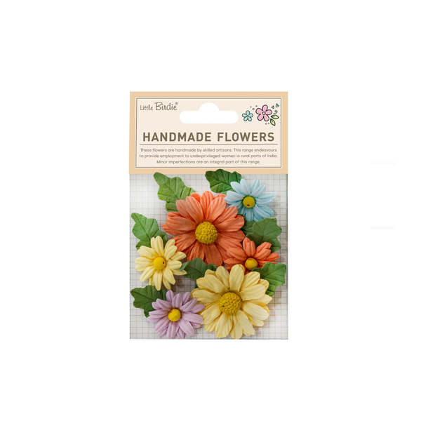 Handmade Flower Anya - Vibrant Aura 6pc
