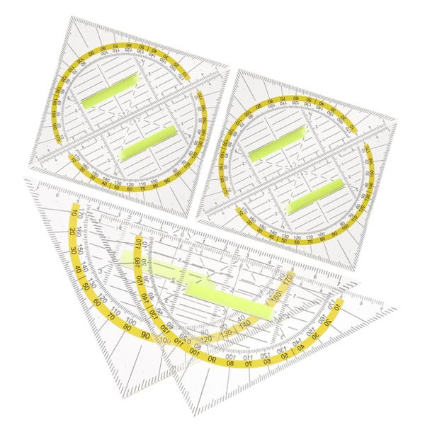 6Pcs Triangle Ruler Set Measuring Rulers for Students and Professionals