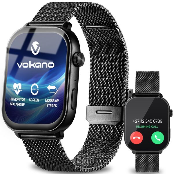 Volkano Trinity Series Bluetooth Smartwatch with 2 straps