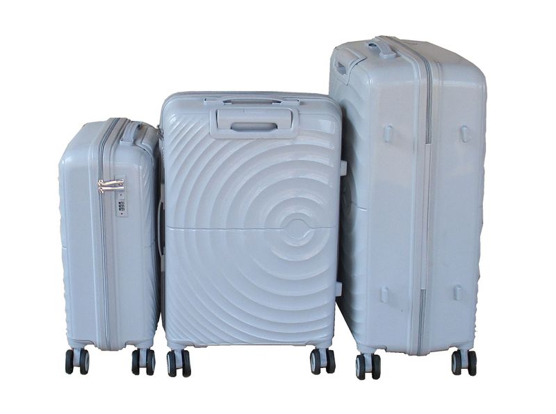 Unbreakabler Spinner Luggage Set - Durable PP Retractable Handles - 3-piece