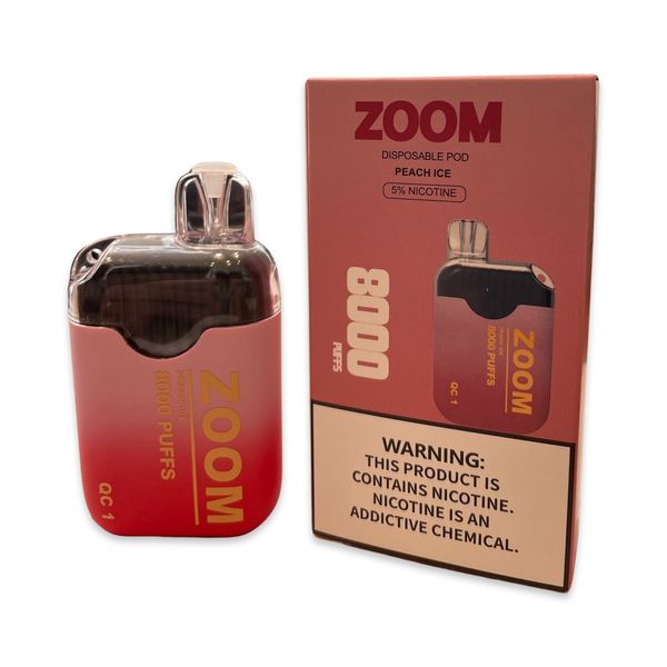 Zoom 8000 puffs - Disposable Vape, Peach ice