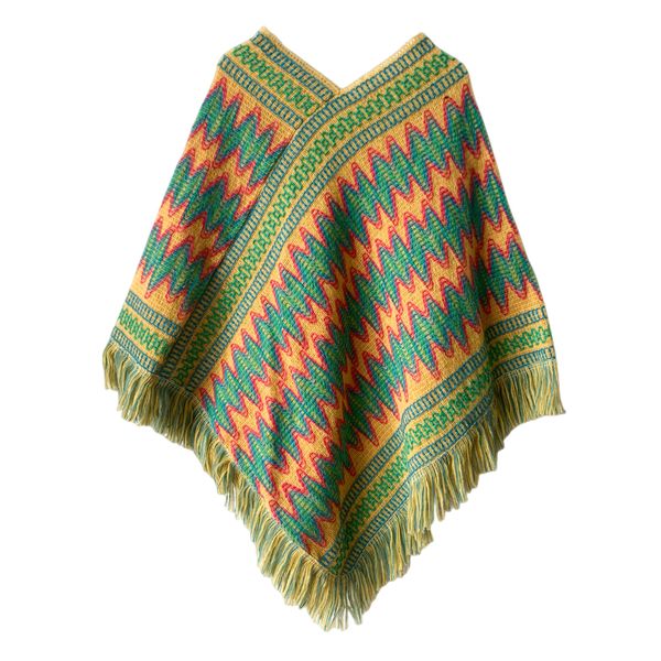 Ethnic Style Travel Clothing Cape Shawl (80~100cm