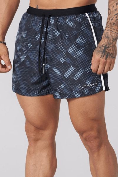YoungLA Ultra Running Shorts Black Pixels