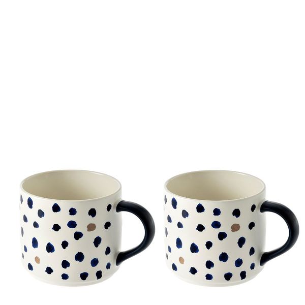 George &amp; Mason - Abstract Speckle Mug 2 Piece - 400ml