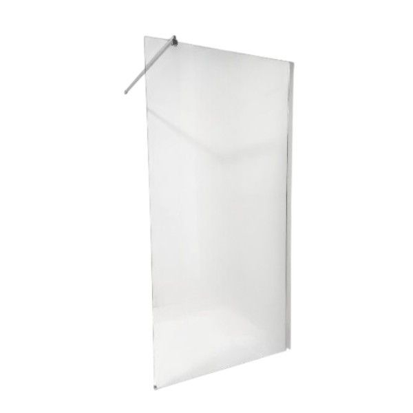 Shower Screen Clear Chrome 1500W