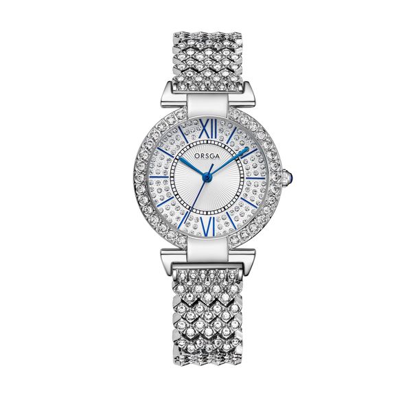 Oushiqie women's luxury watch with diamond inlay, fashionable and light lux