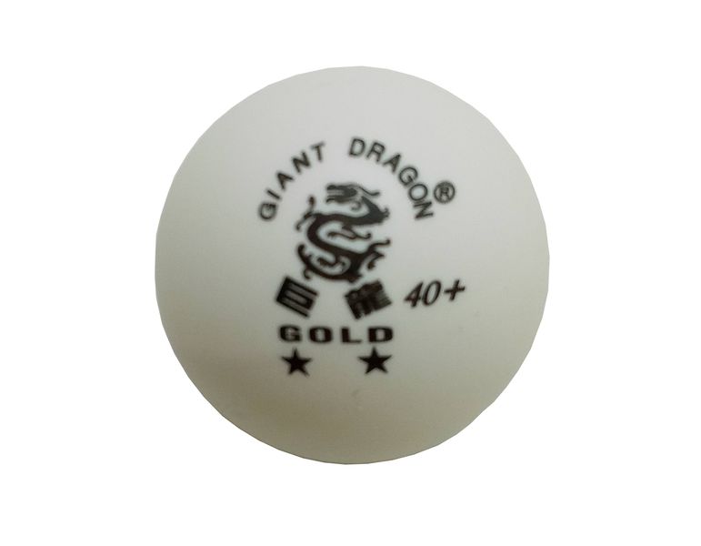 Fury Giant Dragon Table Tennis Balls Set of 6 - White