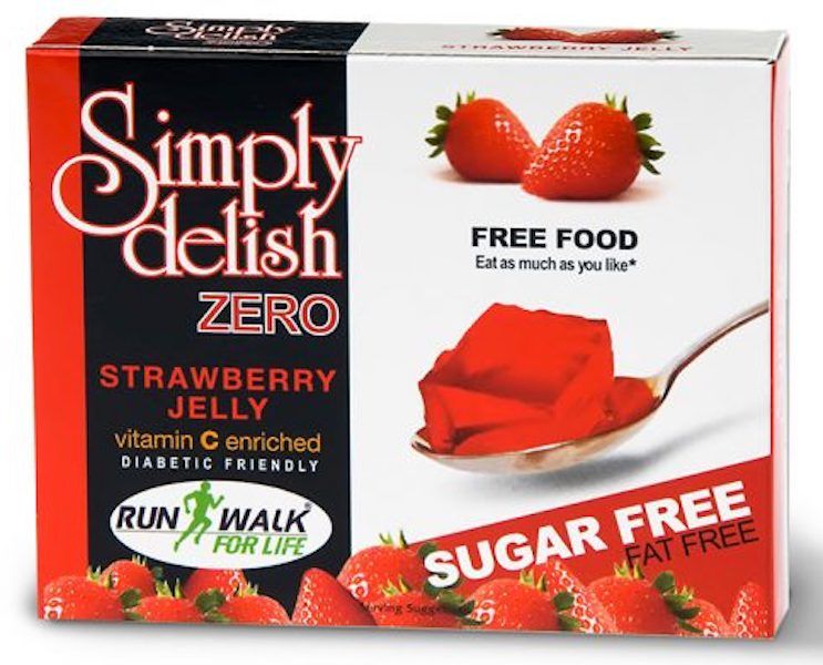 Simply Delish - Zero Jelly - Strawberry - Sugar Free - Vegan - 6 pack