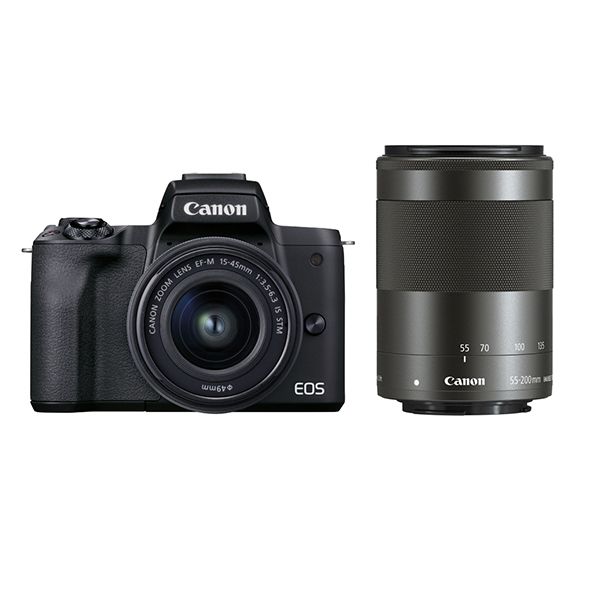 Canon EOS M50 Mark II BK M15-45 + M55-200