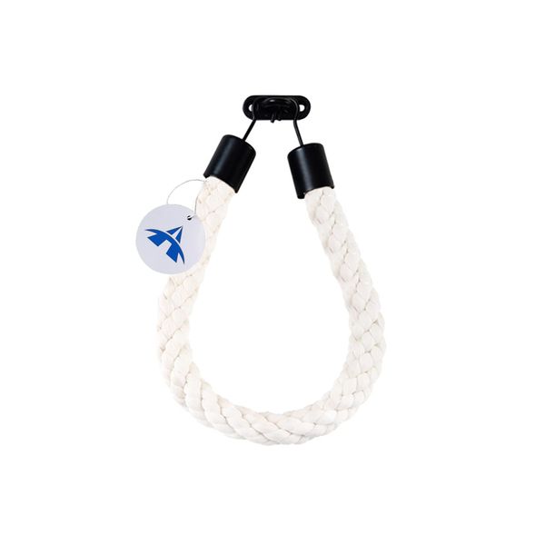 Alanes - Cotton Rope Toilet Paper Holder Wall-Mounted Towel Rack Bathroom Decor