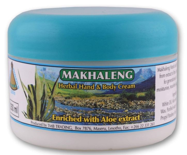 Makhaleng Herbal Hand &amp; Body Cream - 250ml
