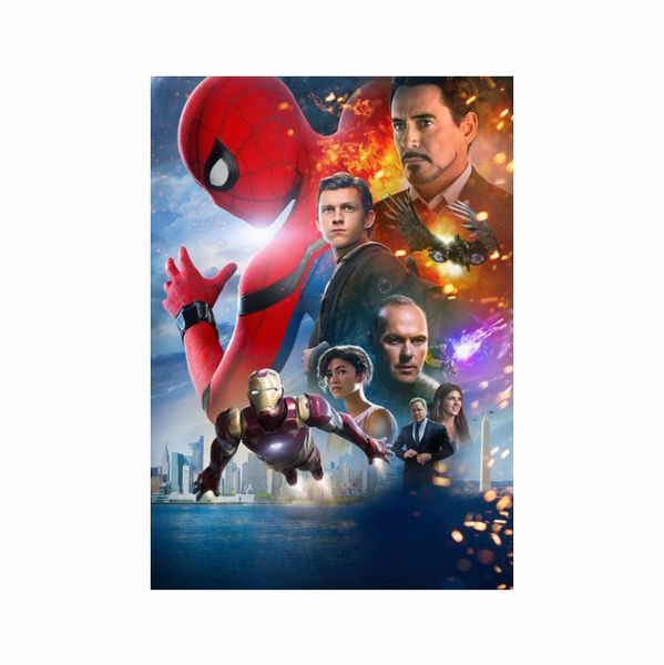 Abstract Spiderman Movie - A1 Poster