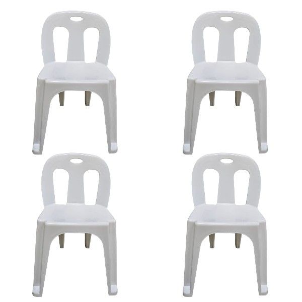 Durable Catering Chair Combo Set of 4 - White
