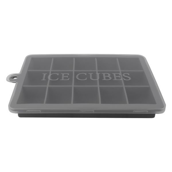 Bar Butler Grey Silicone Ice Cube (15) Tray, (195x125x25mm)