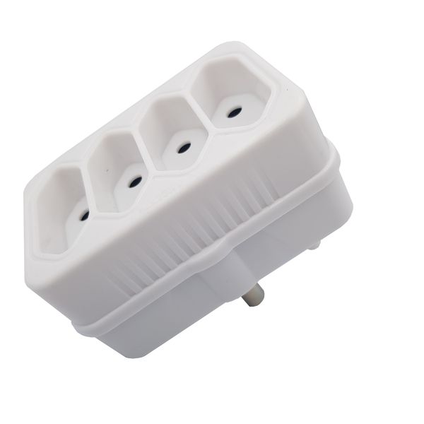 Plug Adaptor: 4 way 4 X 5A 2 pin / Euro Adaptor (E 594)