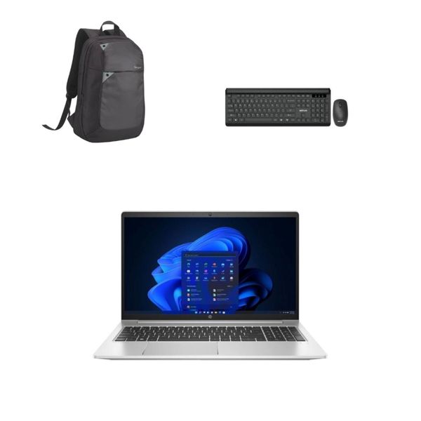 HP 450 Laptop i5 8GB 512GB Win Pro Backpack Wireless Mouse and Keyboard